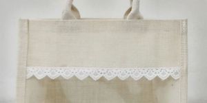 White Jute Gift Hamper Bag