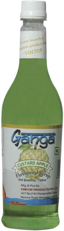 Ganga Custard Apple Flavoured Syrup 750ml