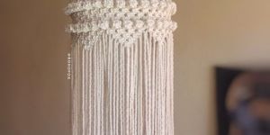 modern macrame light lamp shade