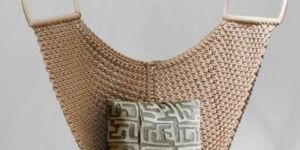 Natural Cotton Macrame Swing