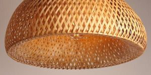 bamboo hanging lampshade farmhouse pendant lamp