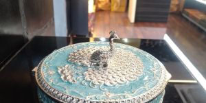Silver Plated Round Dry Fruit Box