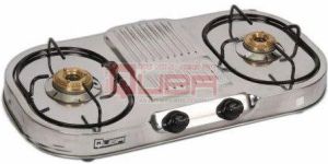 Quba SG 102 2 Burner Stainless Steel LPG Gas Stove