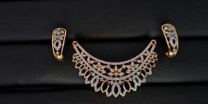 Cz Fringe ARC Gold Plated Mangalsutra Set
