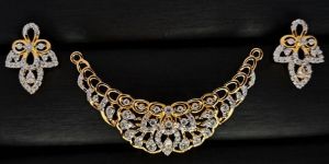 Teardrop Cz ARC Gold Plated Mangalsutra Set