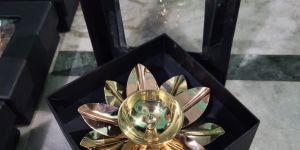 Lotus Shape Copper Diya