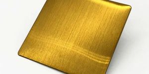Golden Stainless Steel PVD Coated Sheet