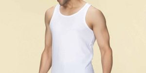 White Men Cotton Vest