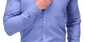 Mens Sky Blue Plain Cotton Formal Shirt
