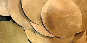 Golden Round 2mm Brass Circle