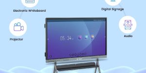 smart digital whiteboard 4k uhd multi-touch interactive display