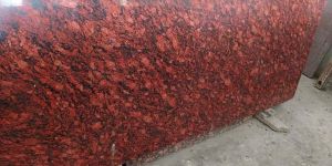 Ruby Red Granite Slab