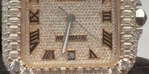 Trendy Moissanite Wrist Watch