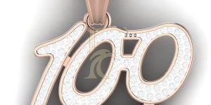 100 Sign 0.66 CT Diamond Hip Hop Customized Pendant