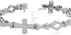 Modern Diamond Studded Bracelet