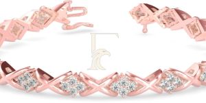 Round Elegant Infinity Design Diamonds Bracelet