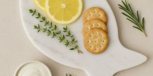 Marble Fish Shape Platter