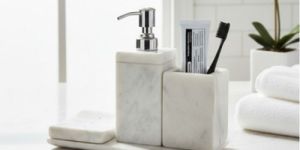 Square Marble Bathroom Set