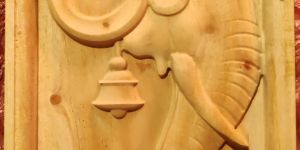 3d Wooden Ganesha Wood Art