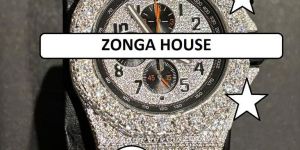 Moissanite Diamond Analog Stainless Steel Watch