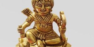 6 Inch Brass RAM Lalla Statue