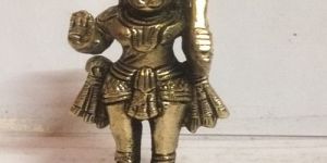 Brass Standing Hanuman Ji Statue