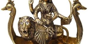 Handcrafted Pure Brass Vahanvati Sikotar Maa Statue