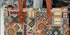 Multicolor Patterned Ladies Handbag