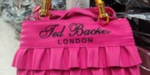Pink Ruffled Handbag