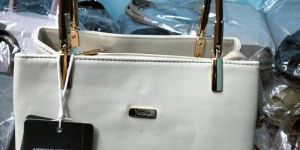 Plain White Ladies Handbag