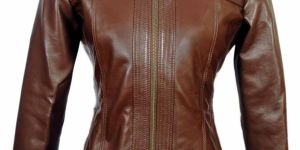 Women Brown Leather Jacket