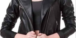 Women Genuine Leather Biker Jacket