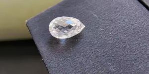 0.94 Carat Pear Briolette White Lab Grown Diamond