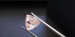 1.0 Carat Premium Pink Trillion Cut CVD Diamond