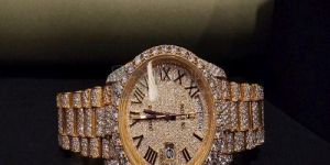 Bust Down Rolex Inspired Luxury Moissanite Diamond Watch