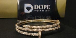 Stylish Ladies 925 Sterling Silver Diamond Bracelet
