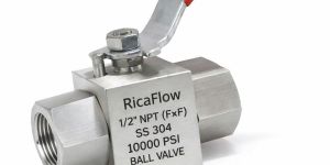 10000 psi ss304 female thread square body high pressure ball valve