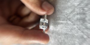 Emerald Cut Diamond Engagement Ring