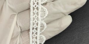 White Embroidered Polyester Gpo Lace