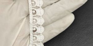 White Premium Polyester Gpo Lace Trim