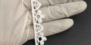 White Soft Finish Polyester Gpo Lace