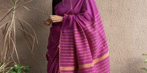 Premium Quality Zori Border Linen Saree
