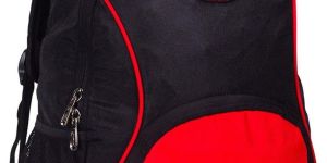 Polyester Red And Black Color Stylish Laptop Bag