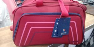 Red Nylon Travel Bag