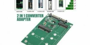 M.2 Ngff to mSATA SSD 2 in 1 Adapter