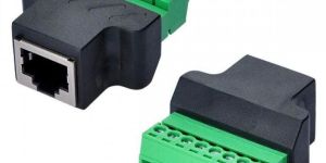 RJ45 Female 8 Pin Screw Terminal Adapter