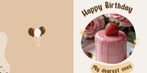 ishu desire enamel theme card happy birthday cards