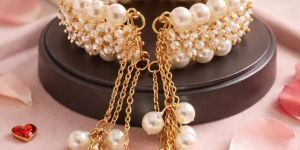 Pearl Latkan Adjustable Bracelet