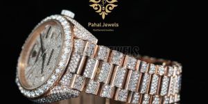 Moissanite Diamond Fully Loaded Men Watch