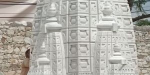 Makrana White Marble Outdoor Temple